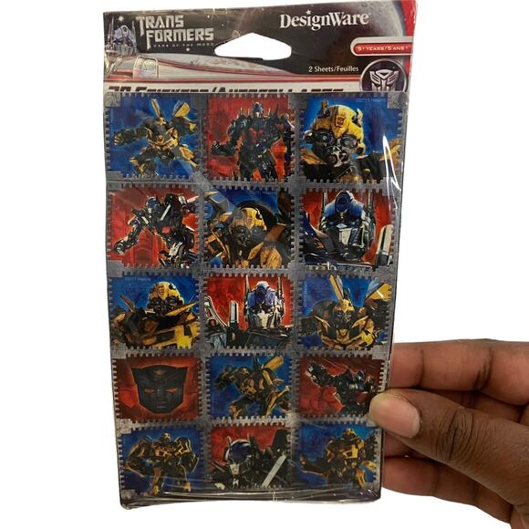 Designware 2011 Transformers Dark of the Moon Sticker Sheet SEALED - Picture 1 of 3